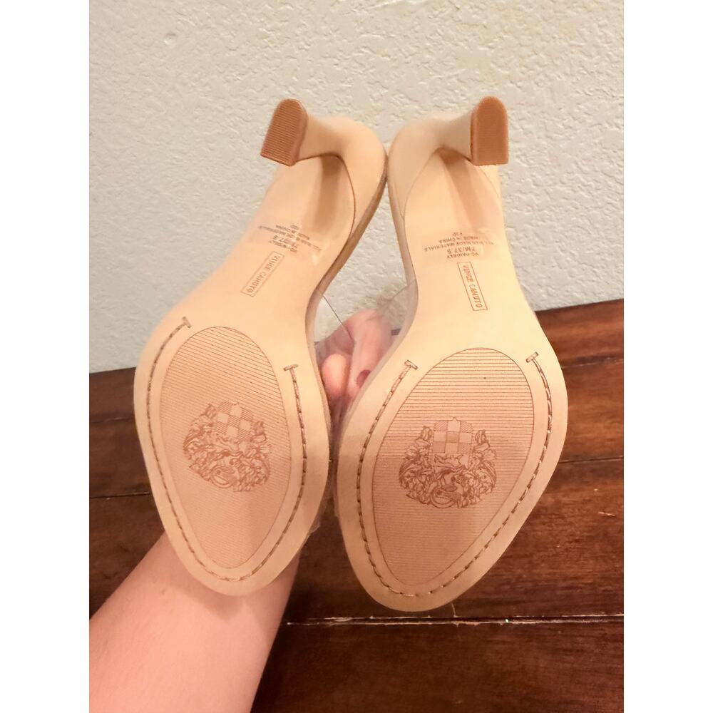 Vince Camuto Clear Beige heels Size 7 NWT - Picture 7 of 8
